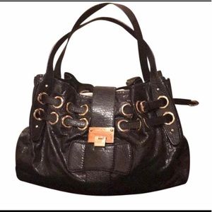Jimmy choo leather satchel